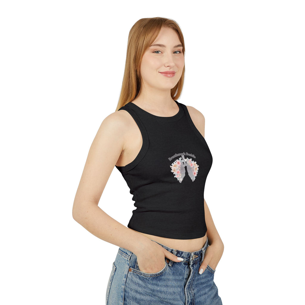 Breathwork Baddie Ribbed Racer Tank