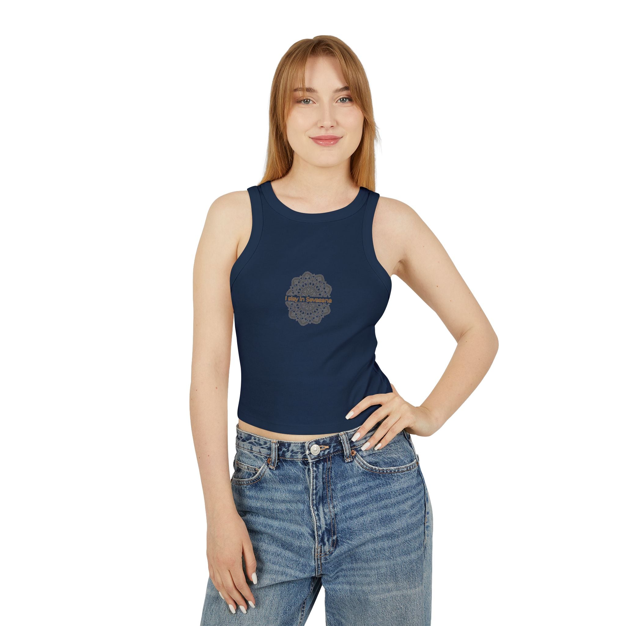 I Slay In Savasana Racer Tank