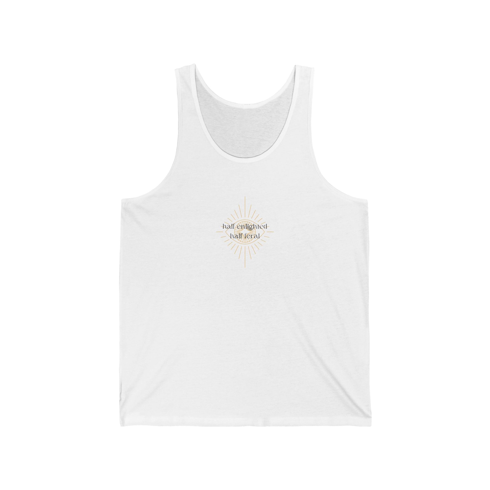 Half Enlightened Jersey Tank Top