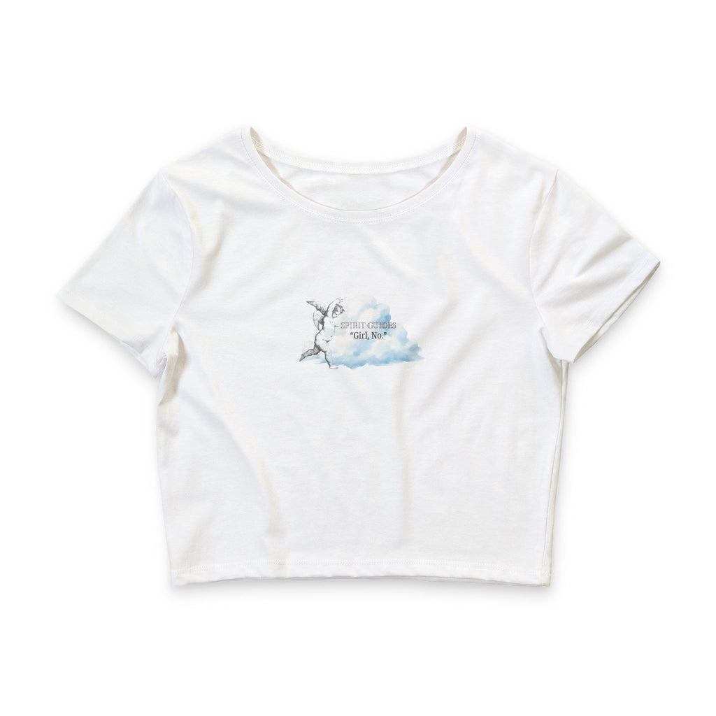 Spirit Guides, "Girl no." Crop Tee
