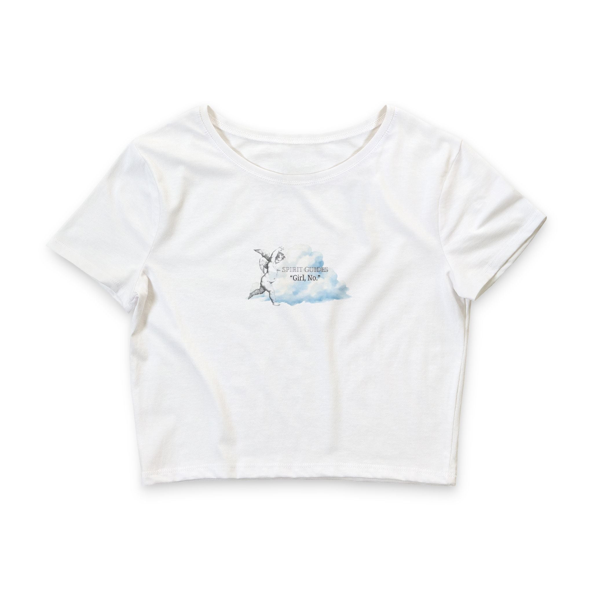 Spirit Guides, "Girl no." Crop Tee