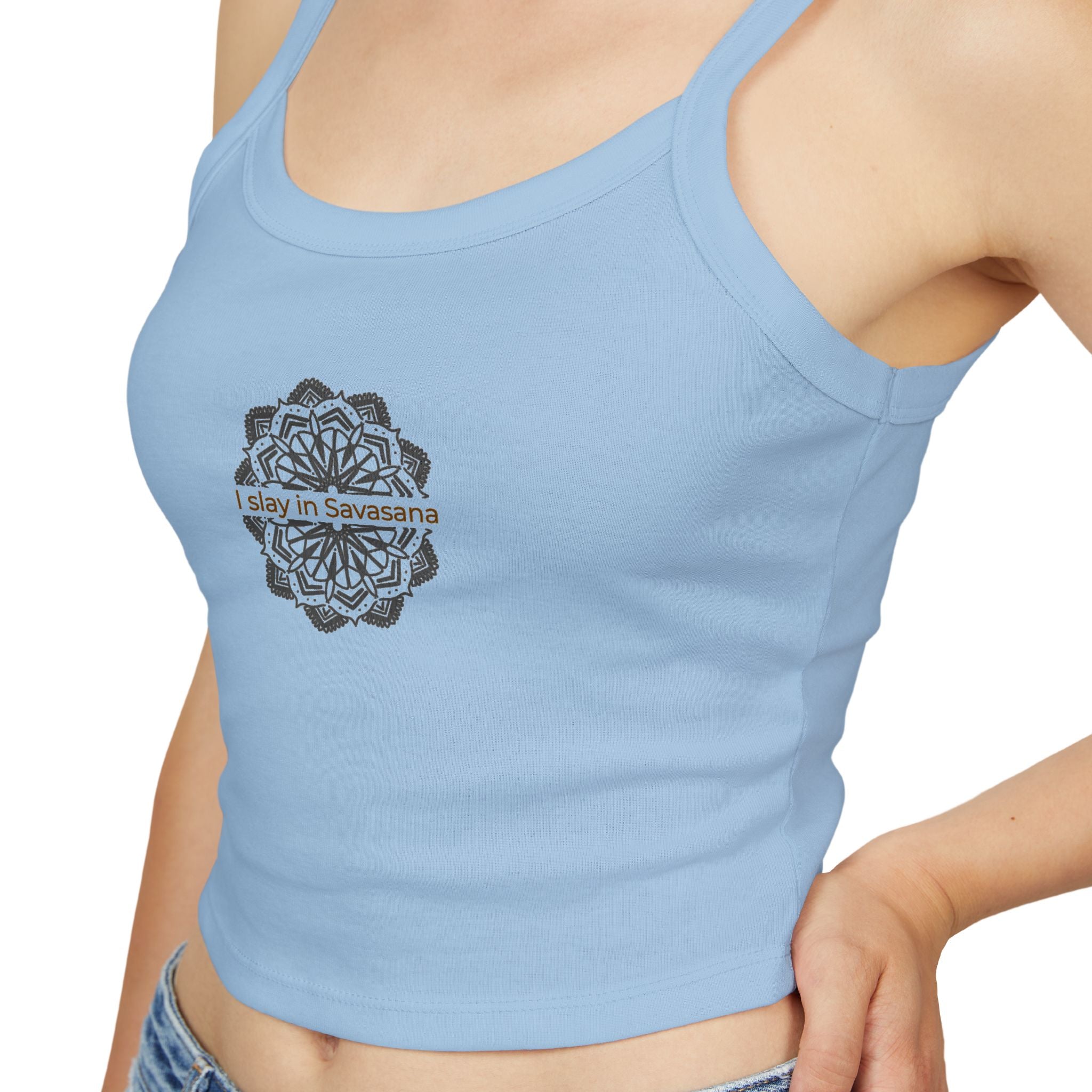 I Slay in Savasana Crop Tank