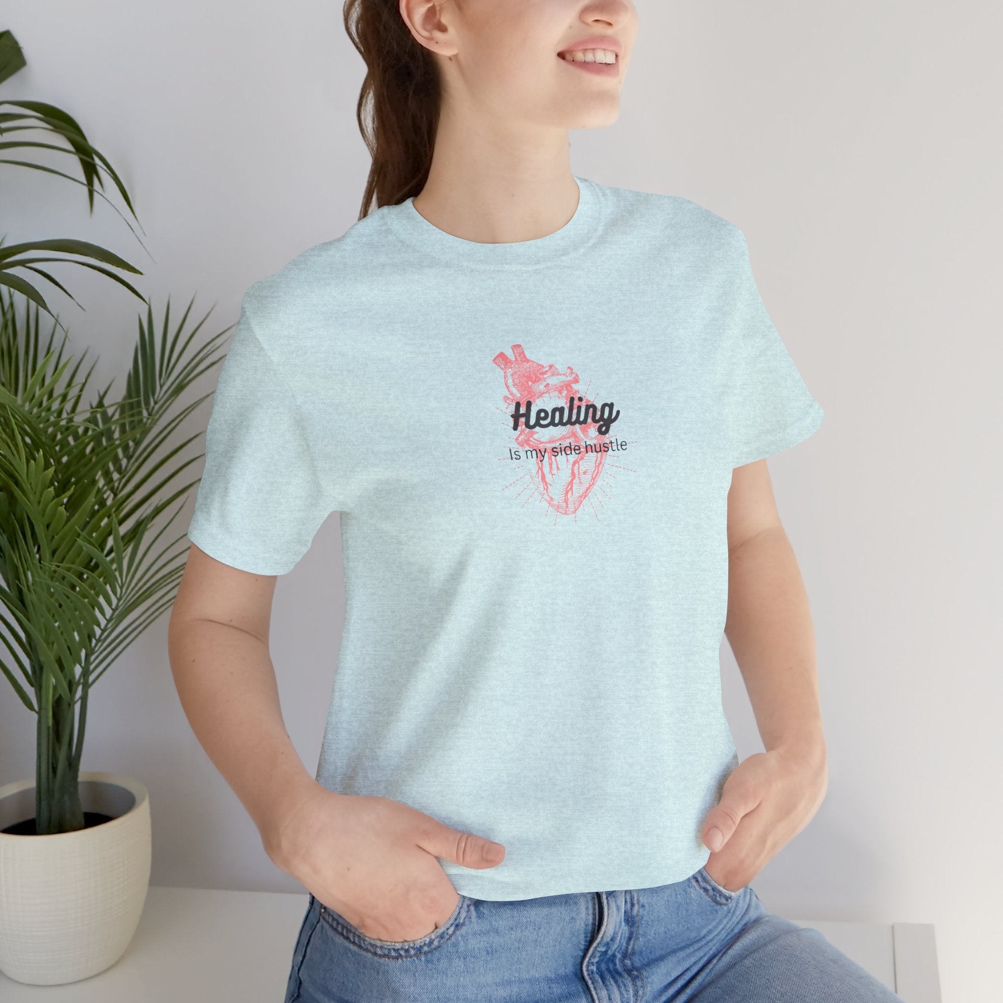 Healing is My Side Hustle Jersey Tee