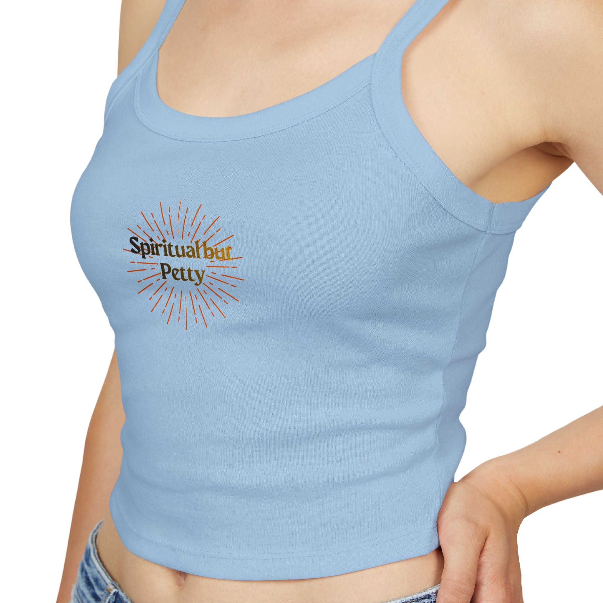 Spiritual but Petty Women's Spaghetti Strap Tank Top