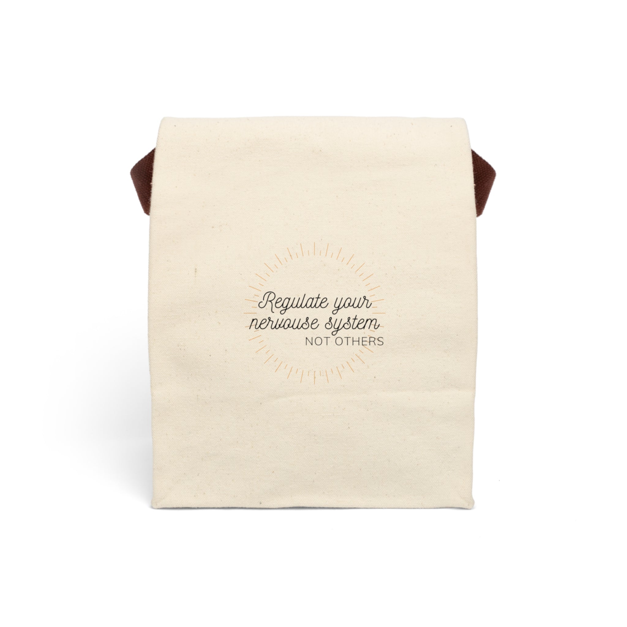 Regulate Your Nervous System Canvas Lunch Bag