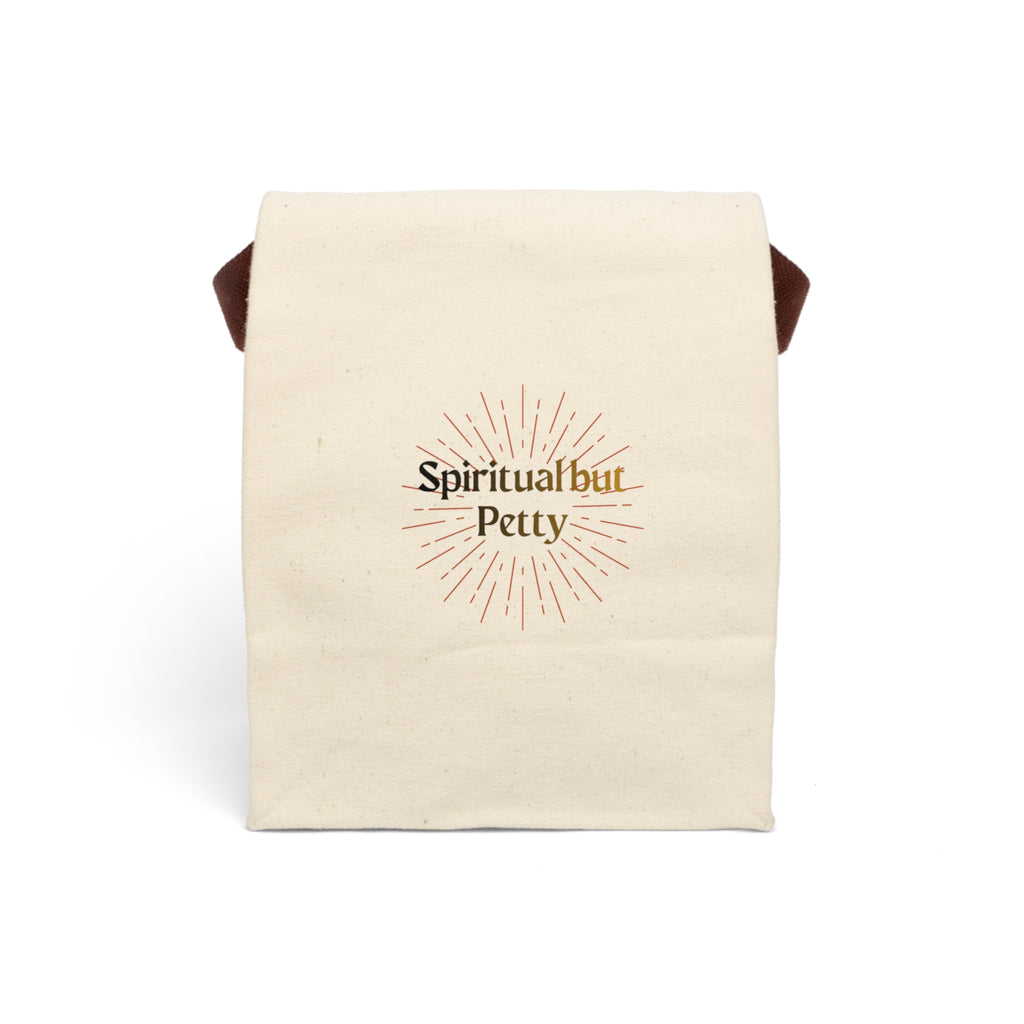 “Spiritual but Petty” Canvas Lunch Bag