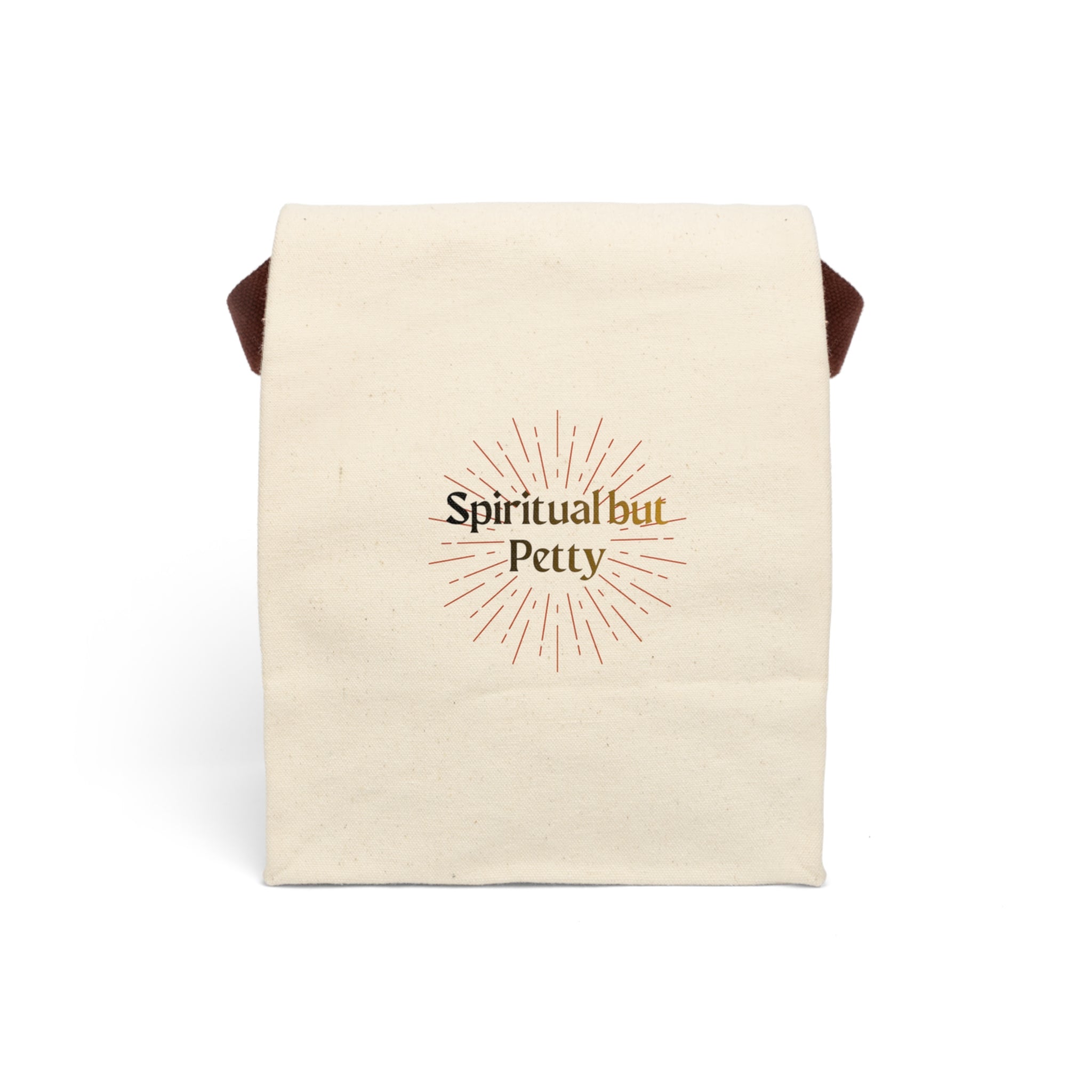 “Spiritual but Petty” Canvas Lunch Bag