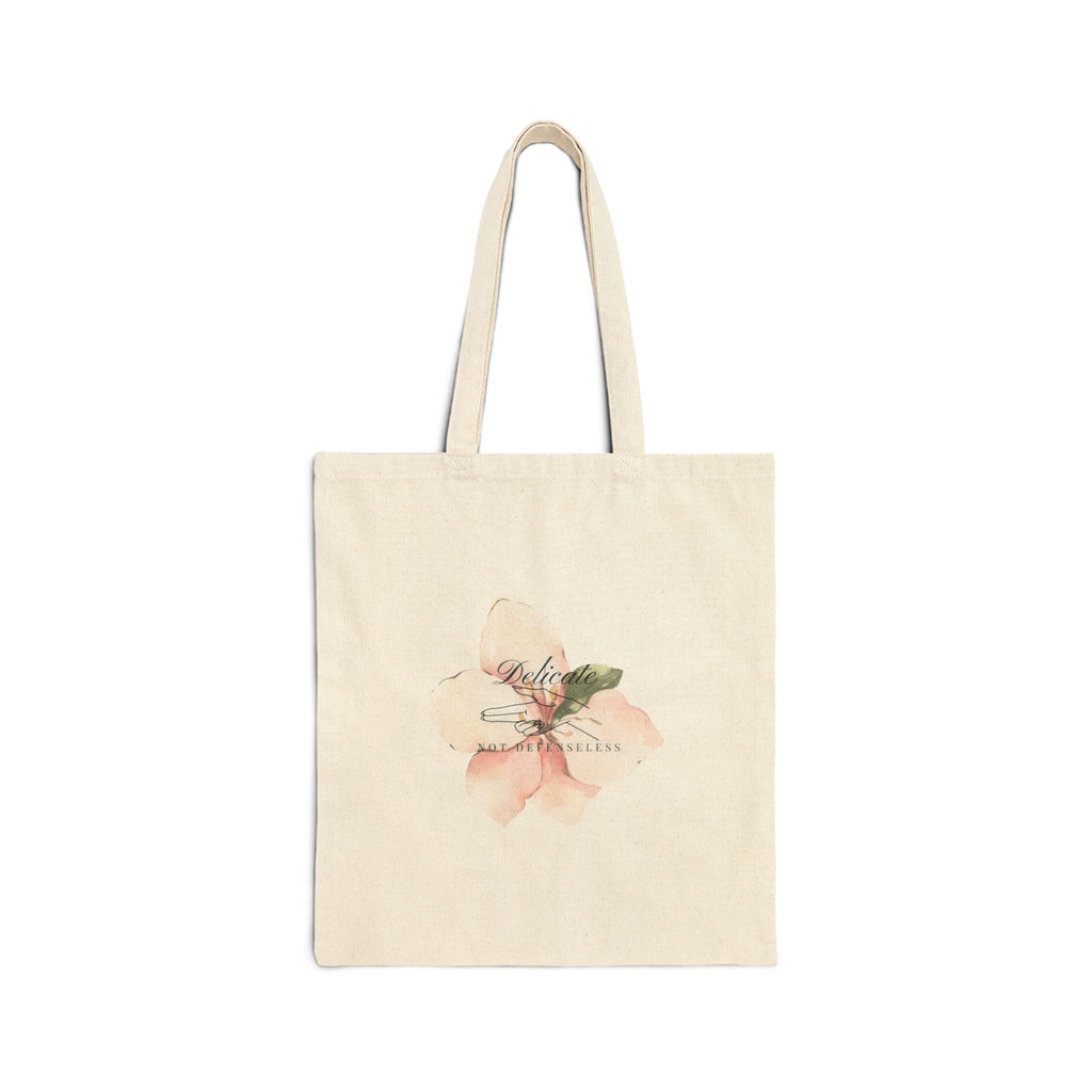 Delicate not defenseless Tote Bag