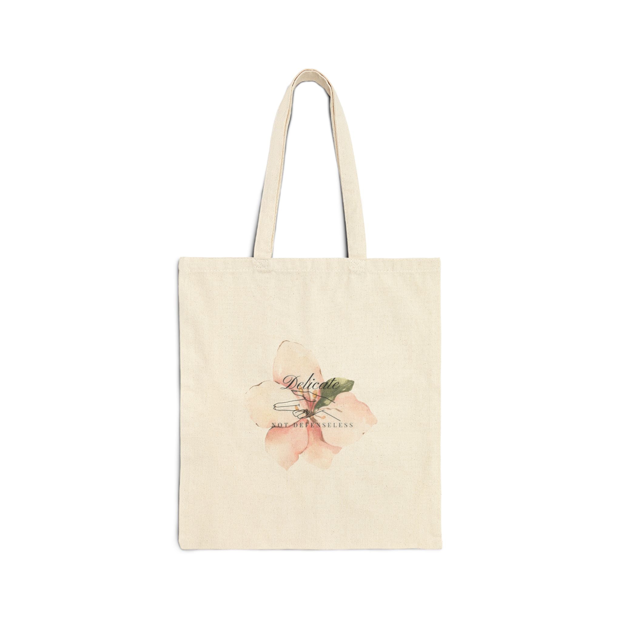 Delicate not defenseless Tote Bag