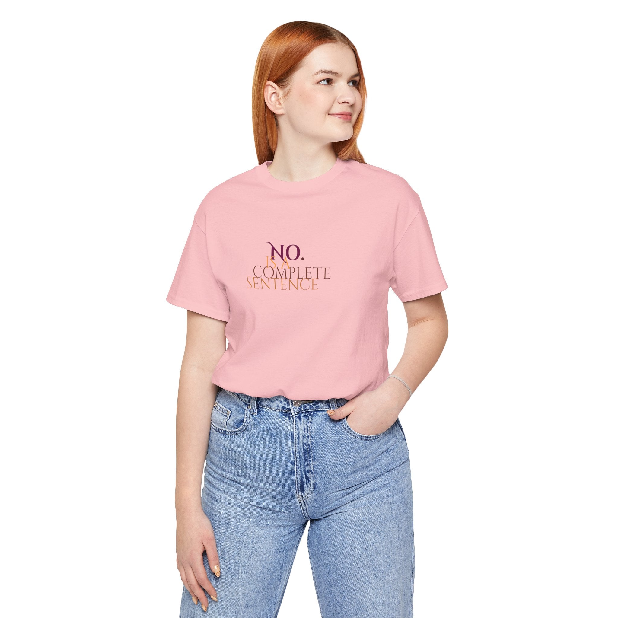"No. Complete Sentence." Jersey T-Shirt