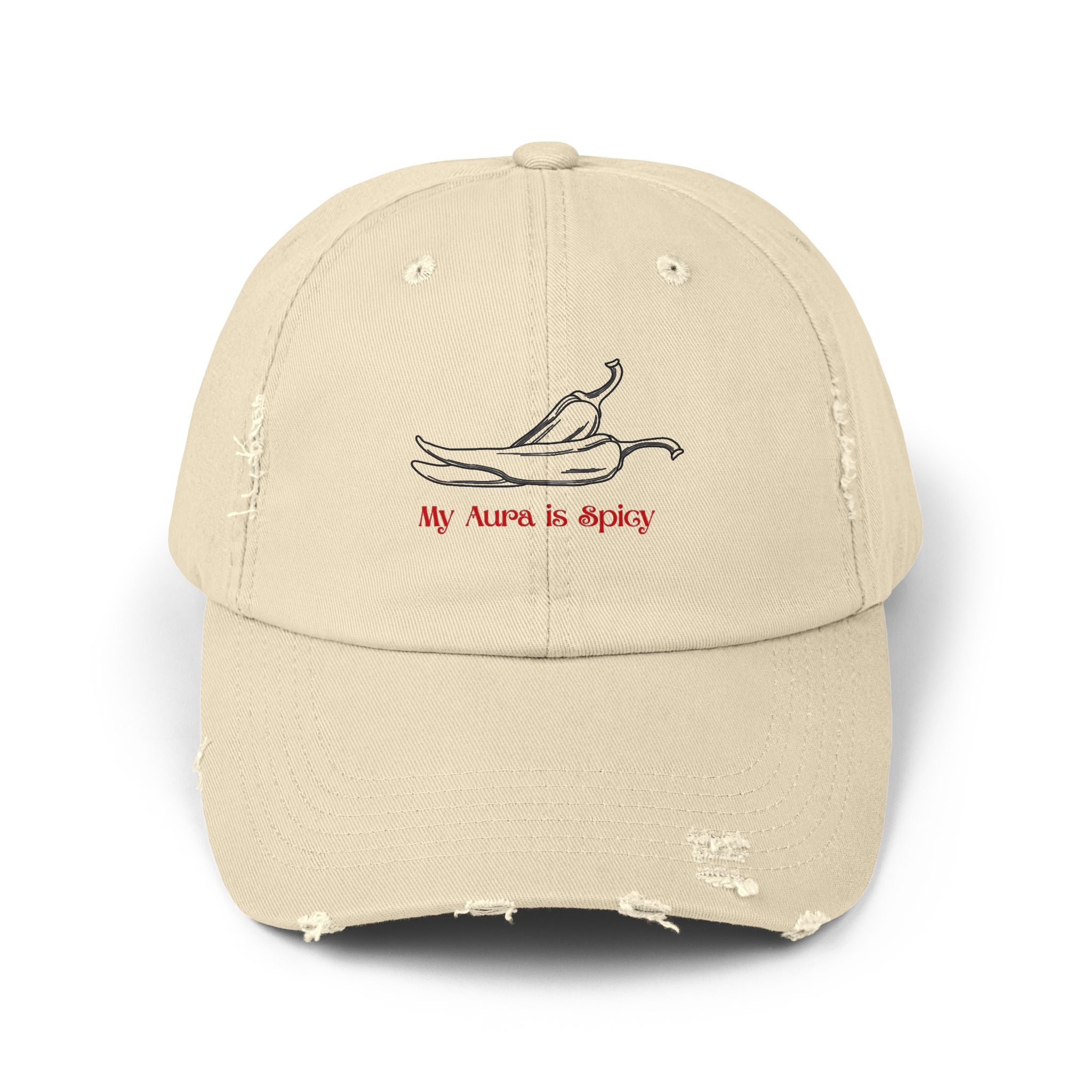 My Aura is Spicy Distressed Baseball Cap
