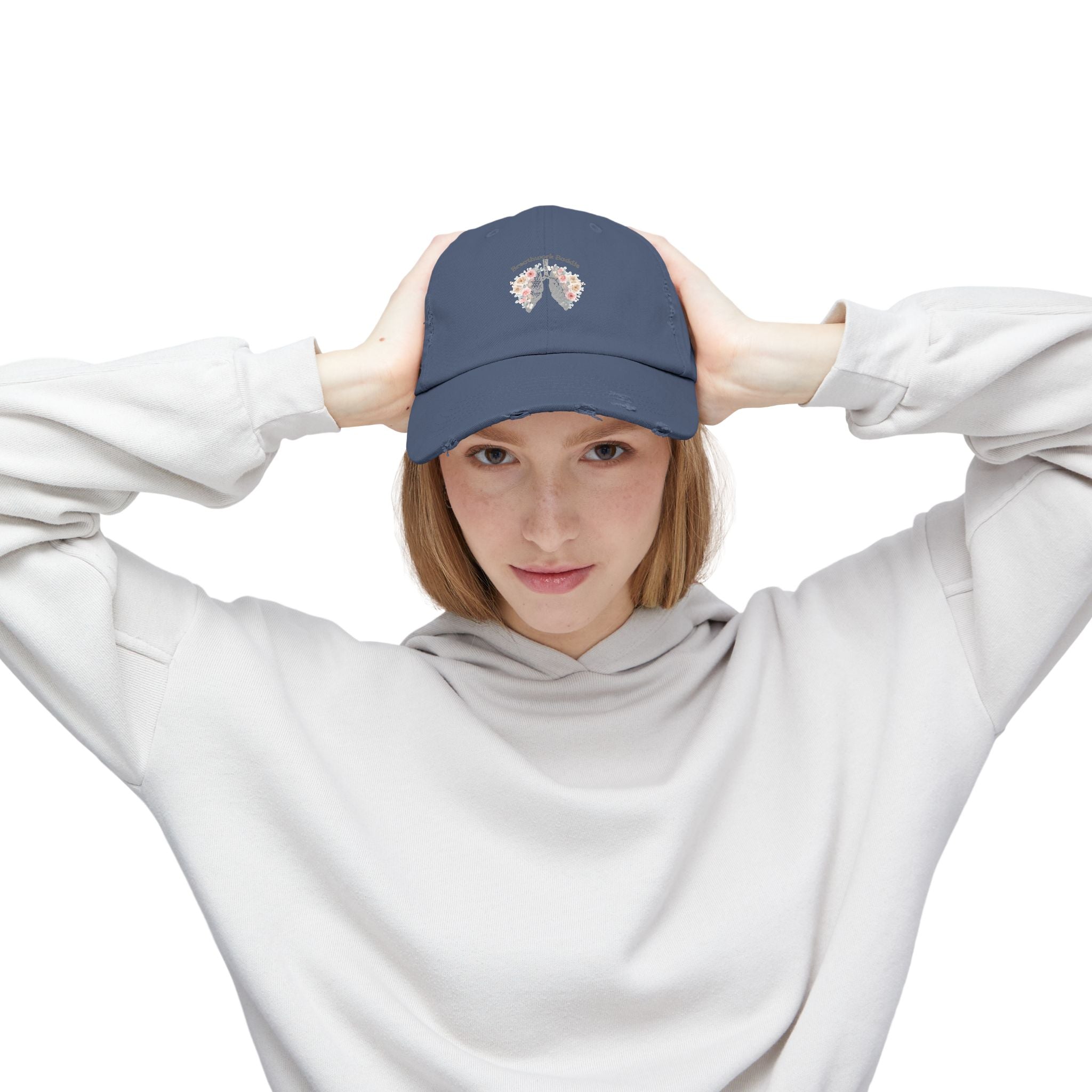 Breathwork Baddie Distressed Cap