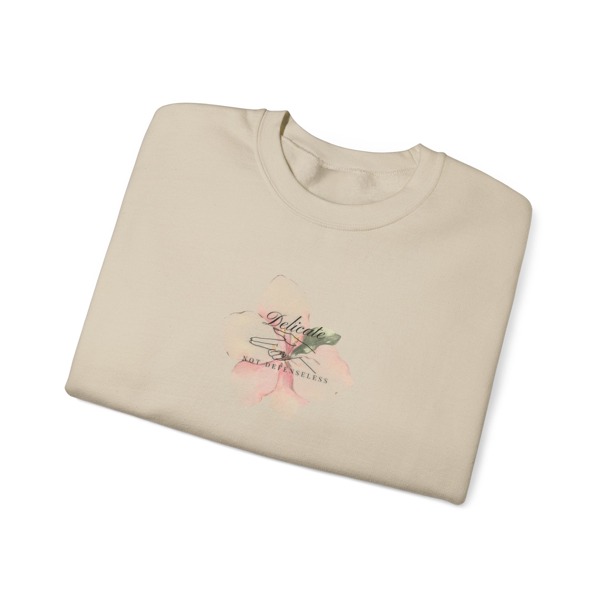 Delicate not Defenseless Crewneck Sweatshirt