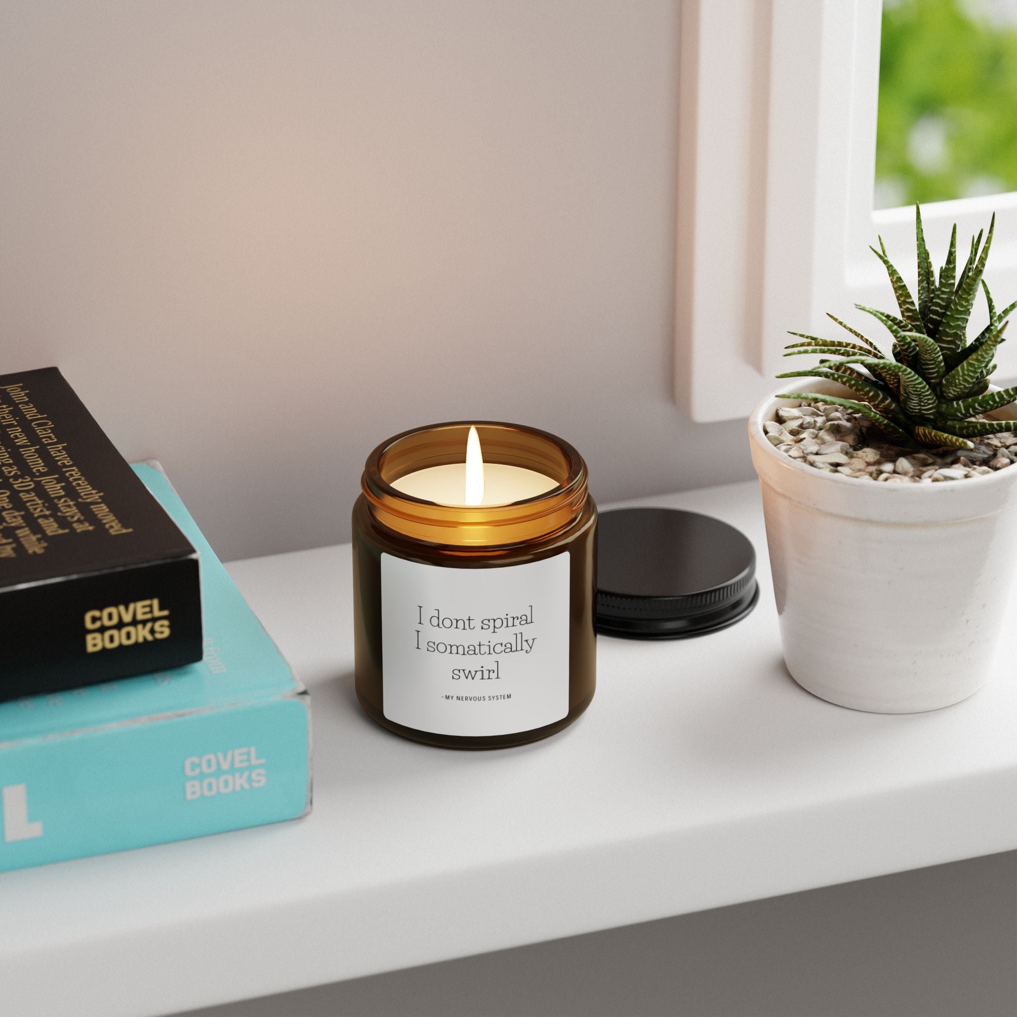 ‘I don’t spiral I somatically swirl’ Soy Candle