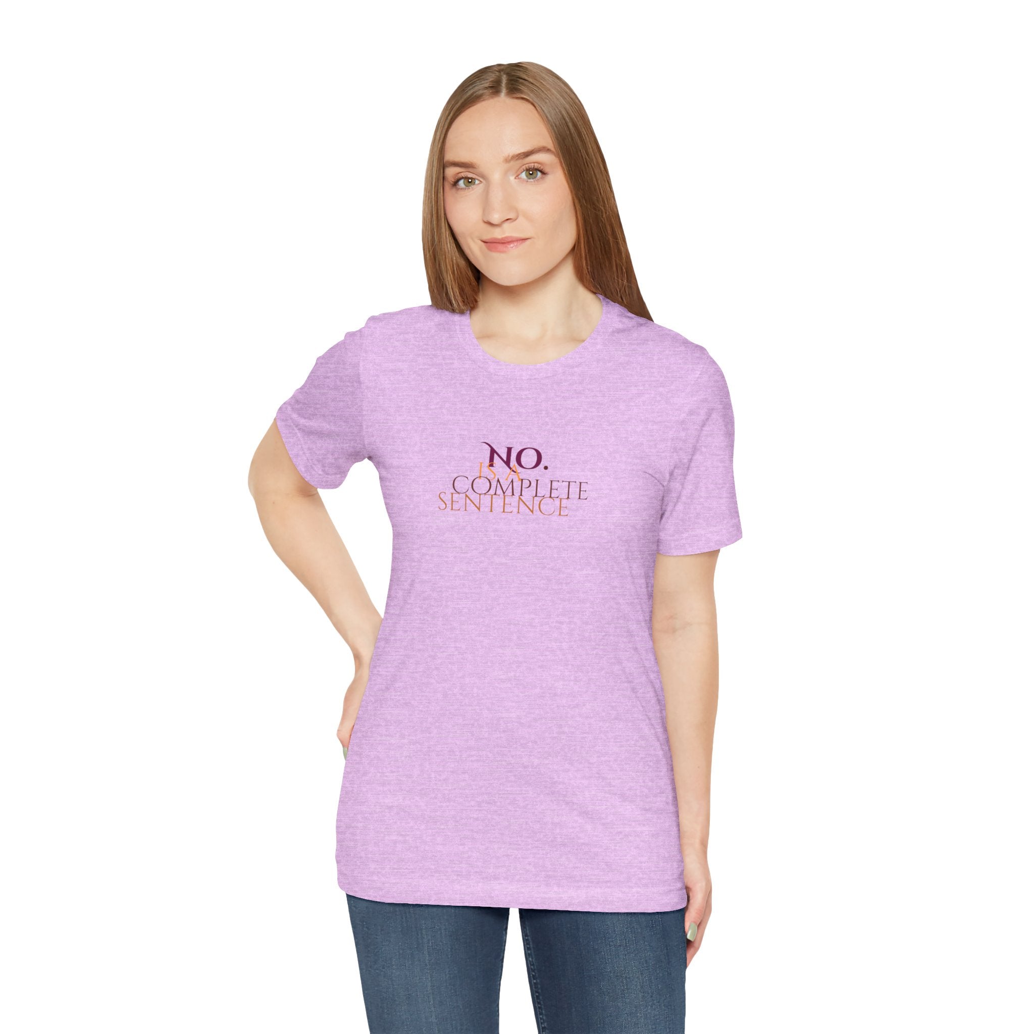 "No. Complete Sentence." Jersey T-Shirt