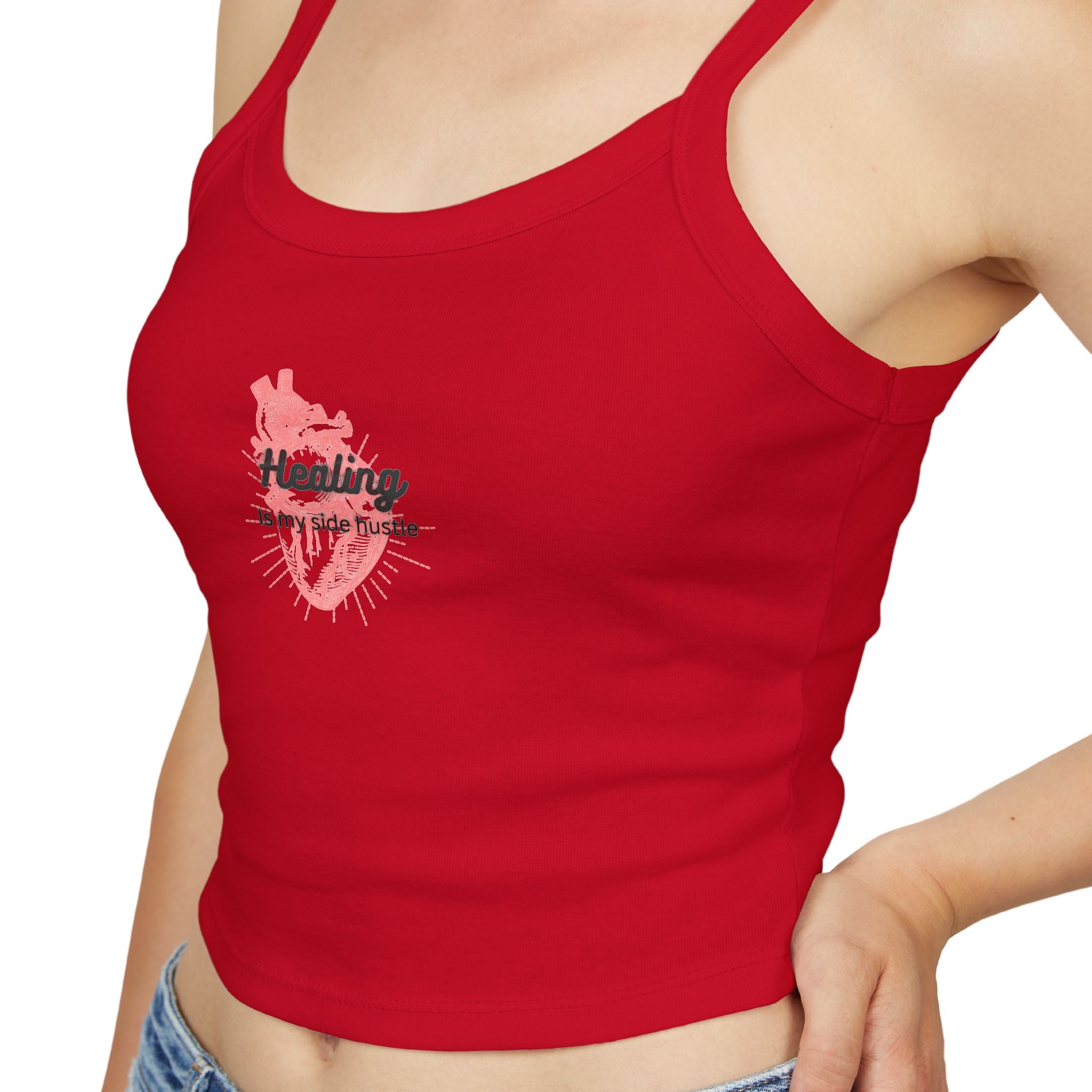 Healing is My Side Hustle Spaghetti Tank Top