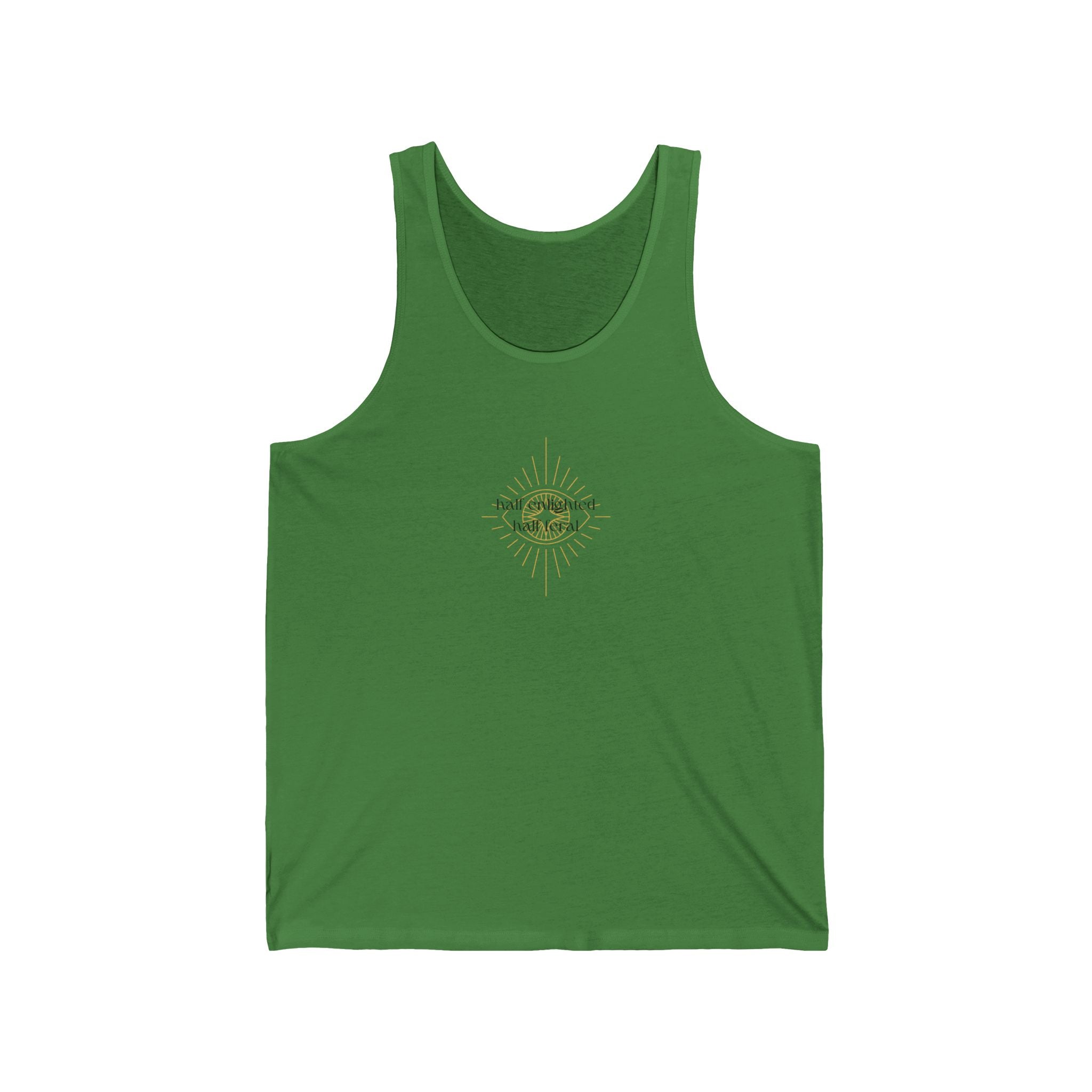 Half Enlightened Jersey Tank Top