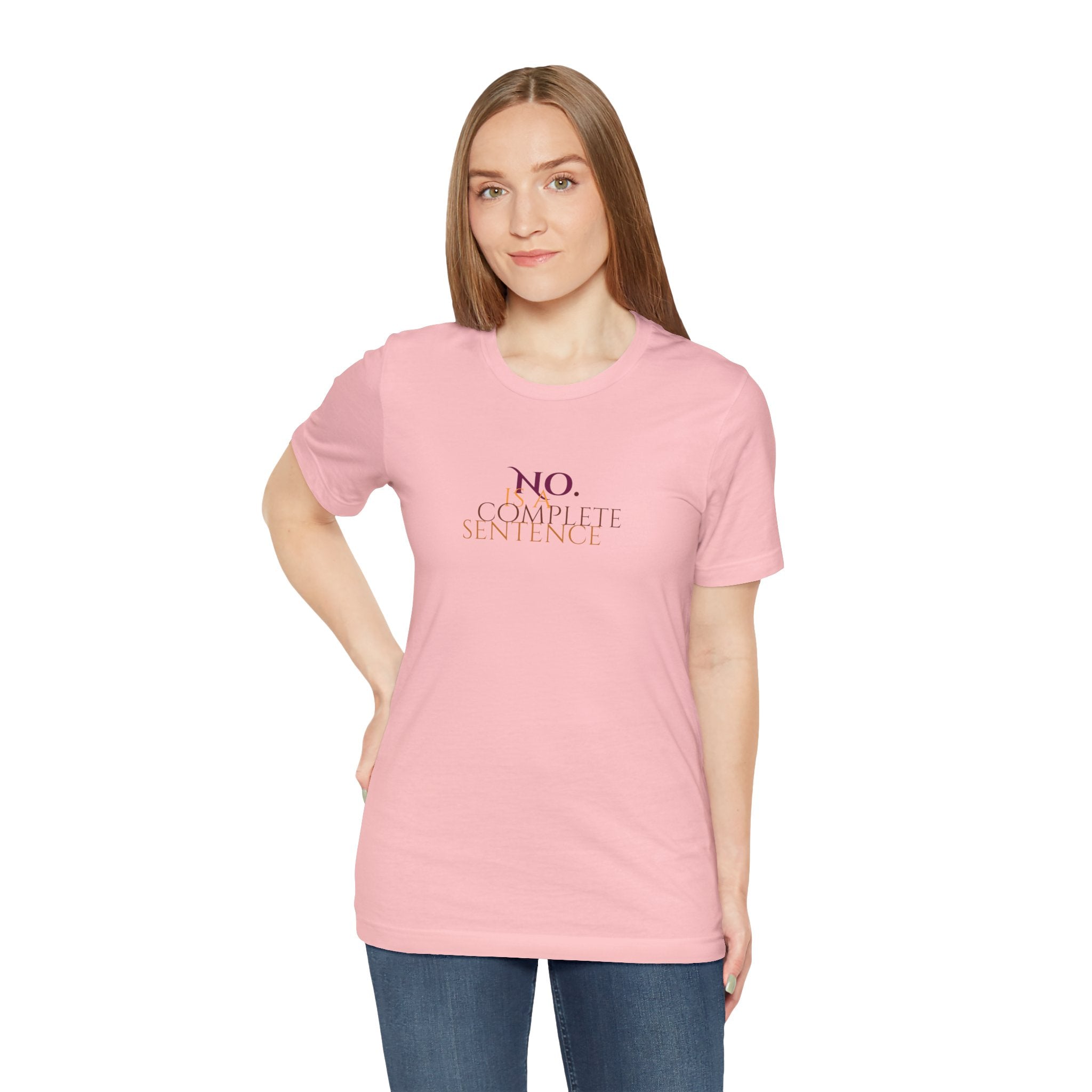 "No. Complete Sentence." Jersey T-Shirt