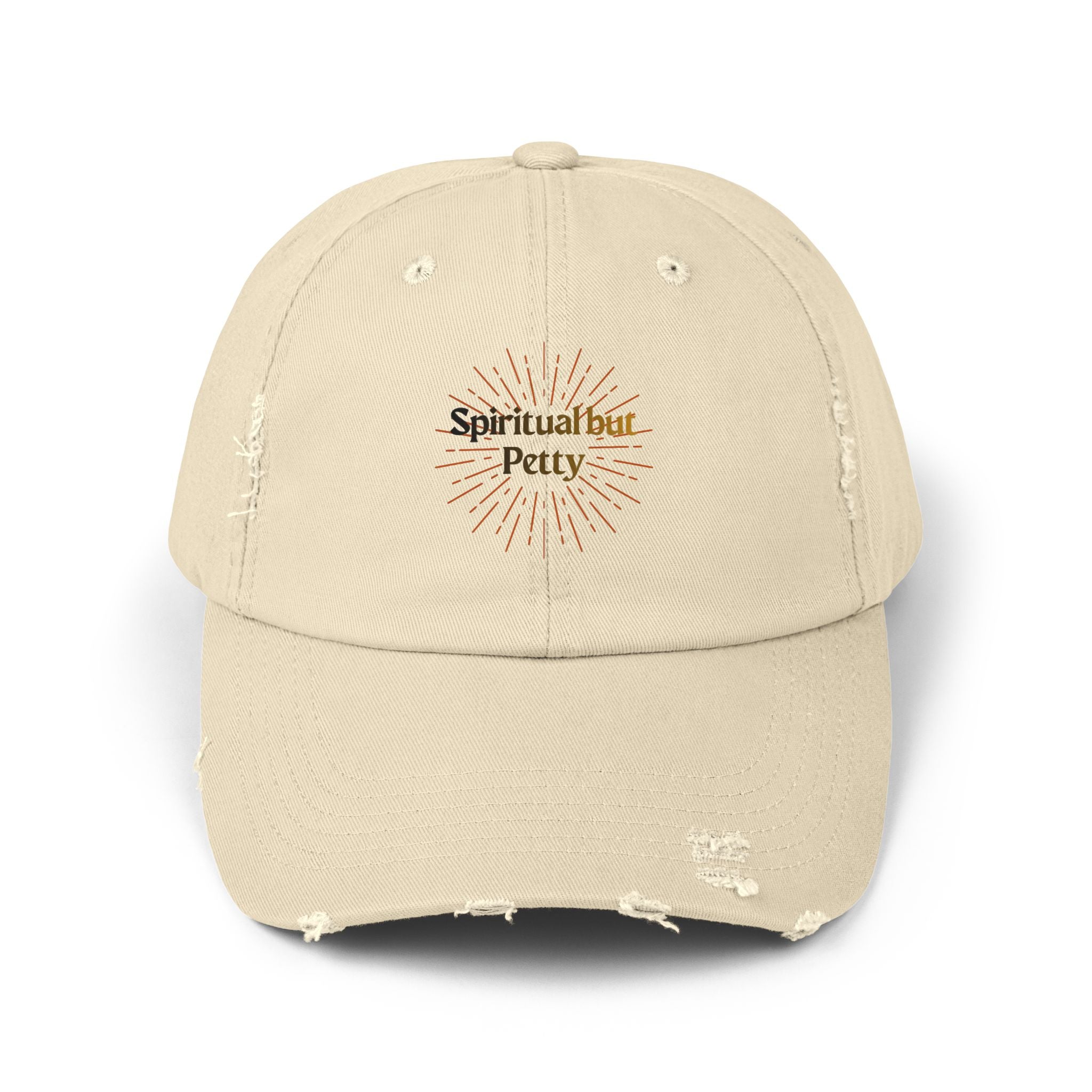 Spiritual but Petty Distressed Cap