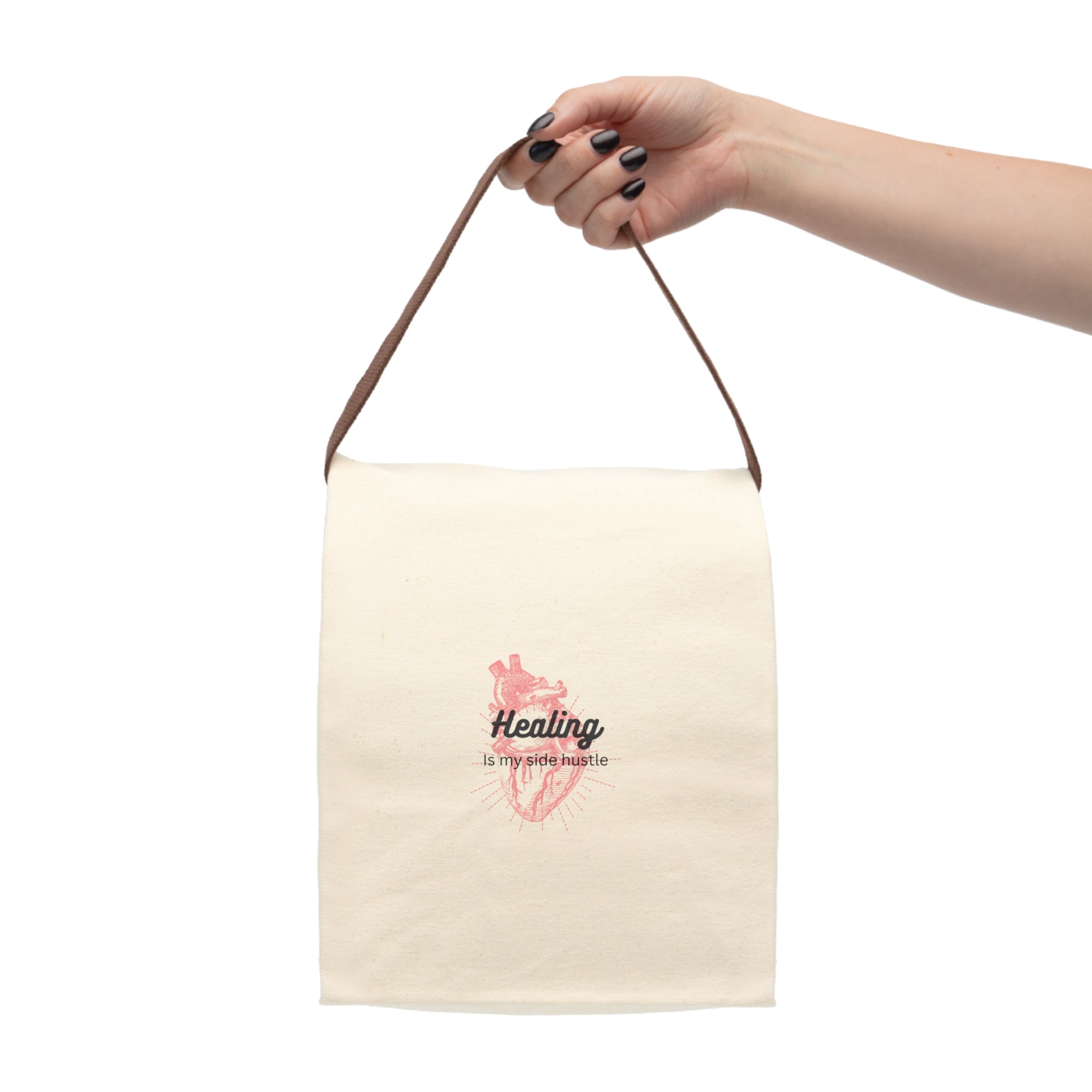 Healing is My Side Hustle Canvas Lunch Bag