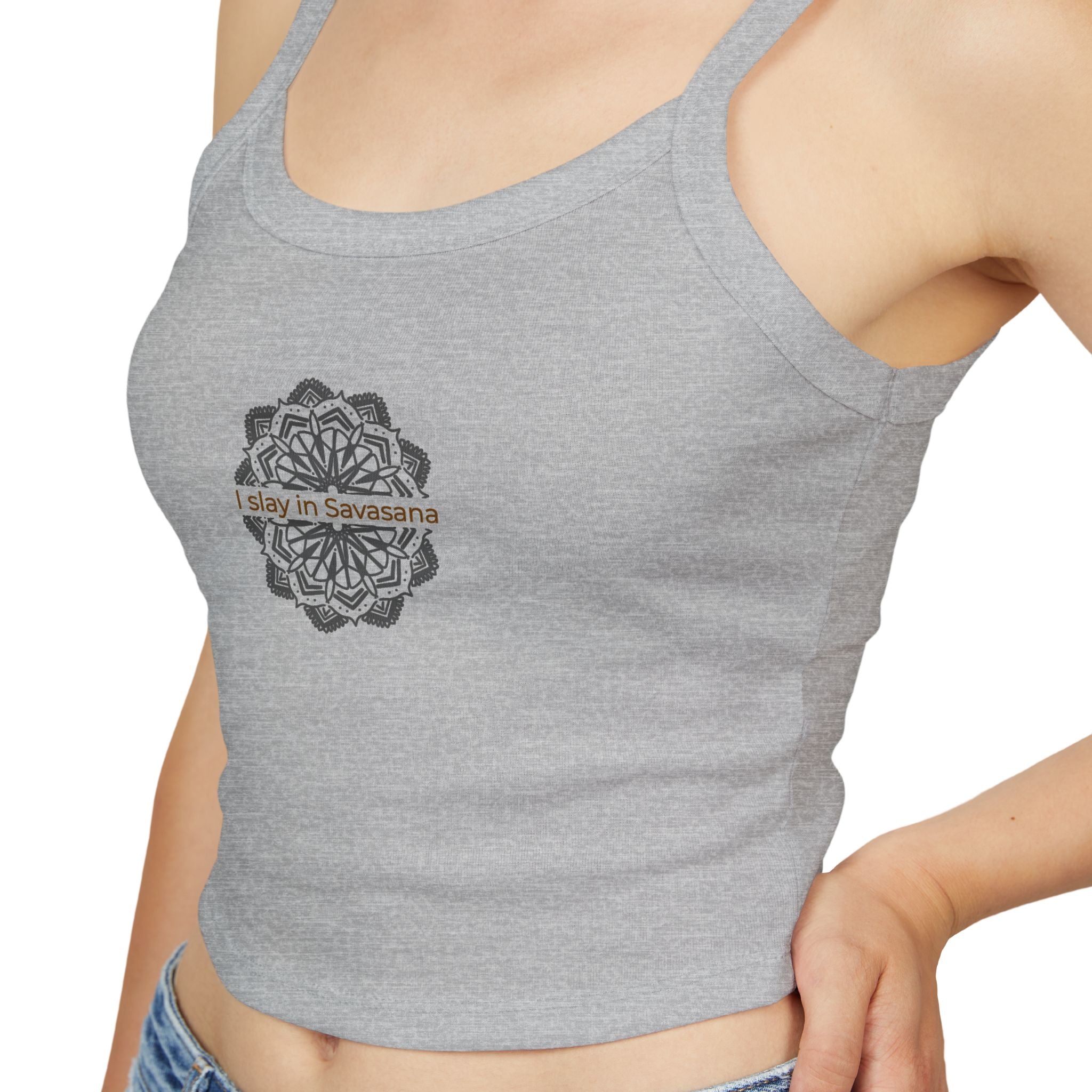 I Slay in Savasana Crop Tank