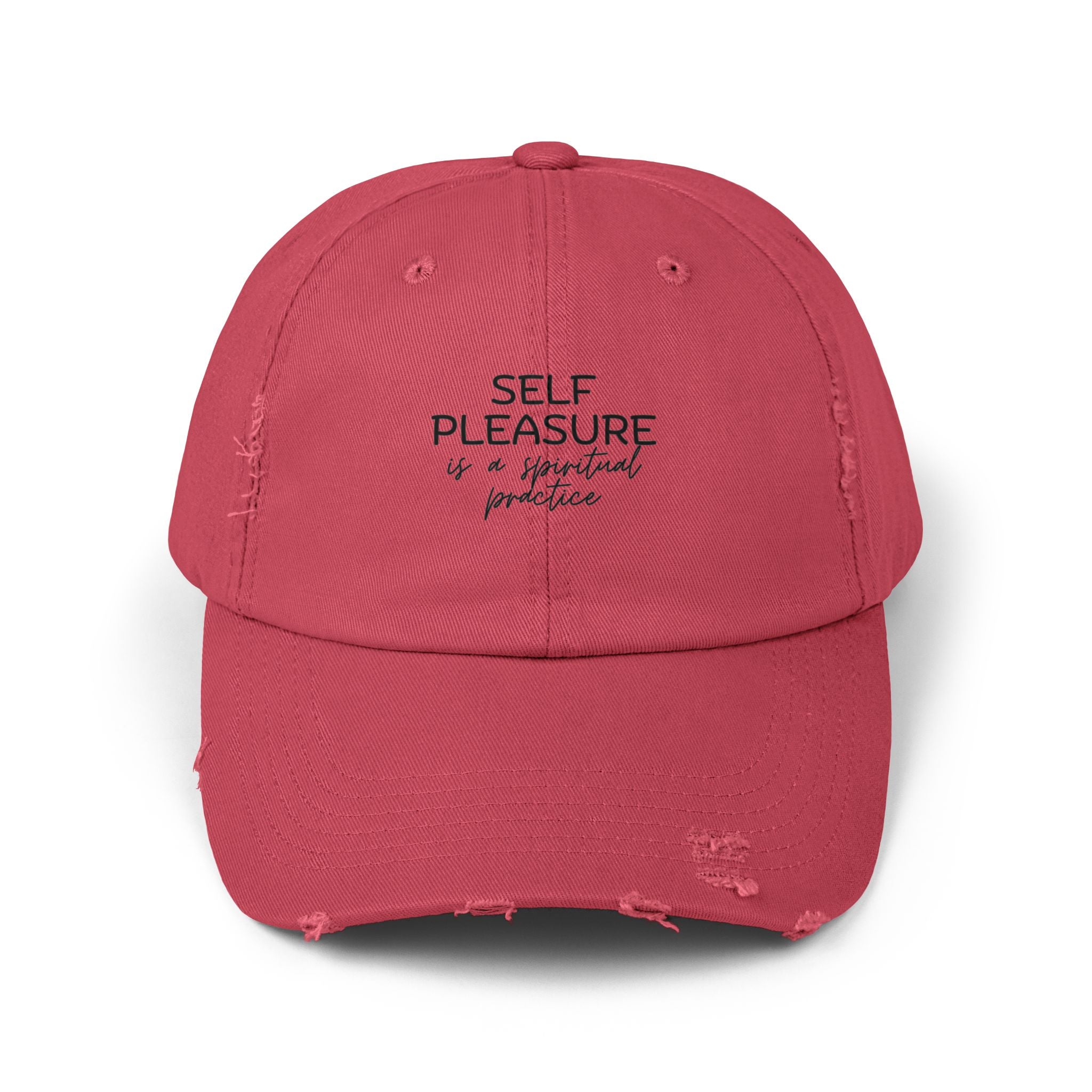 Self Care Distressed Baseball Cap
