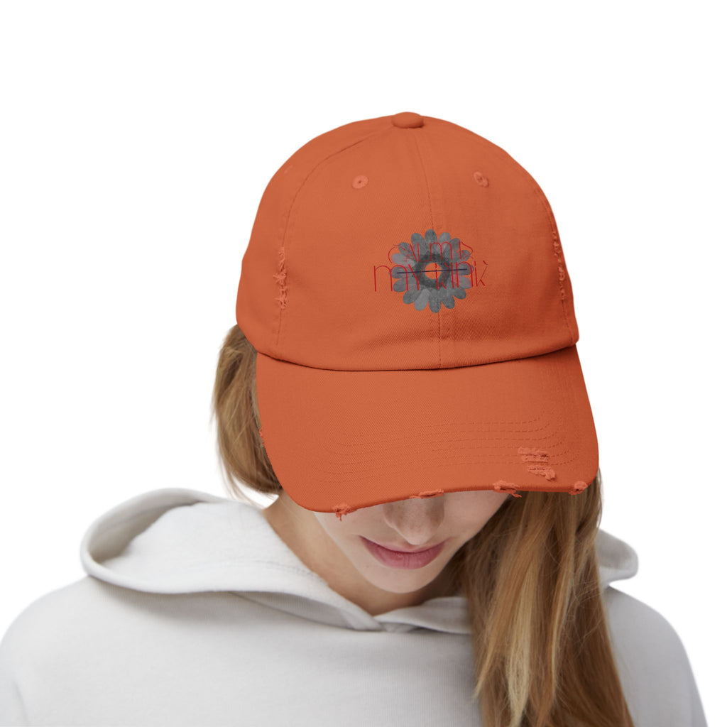 Calm is Distressed Daisy Cap