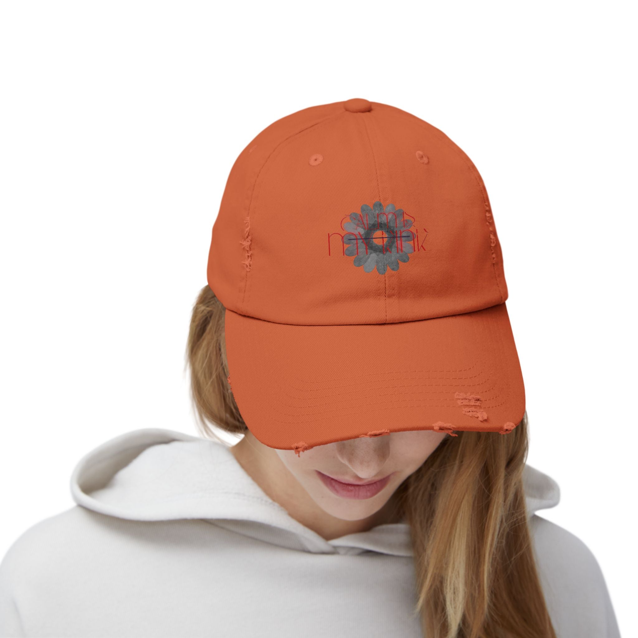 Calm is Distressed Daisy Cap