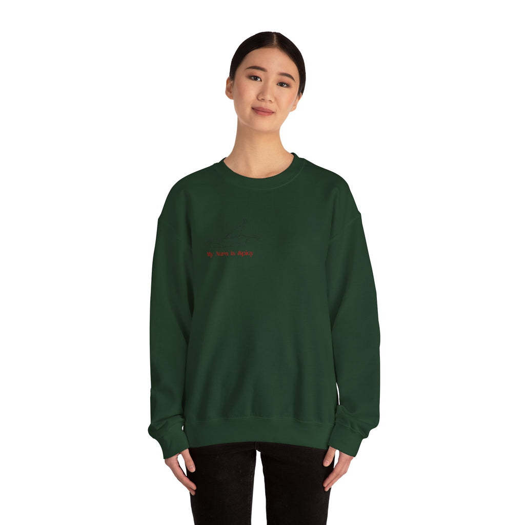 "My Aura is Spicy" Crewneck Sweatshirt