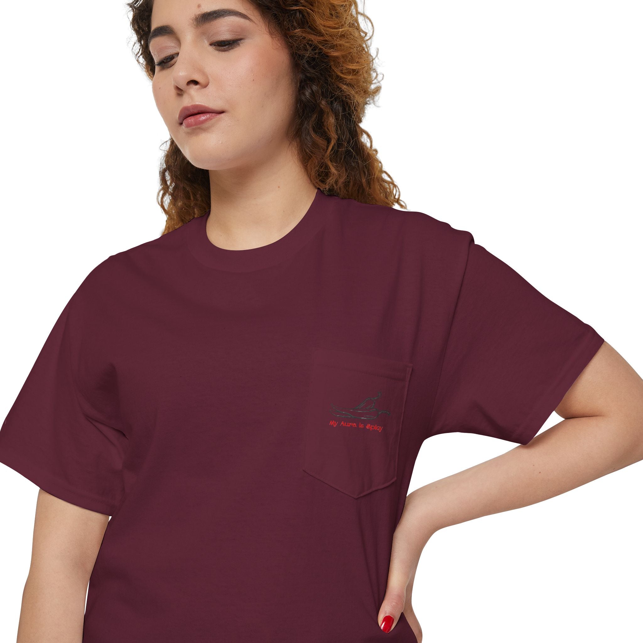 My Aura is Spicy Pocket T-Shirt