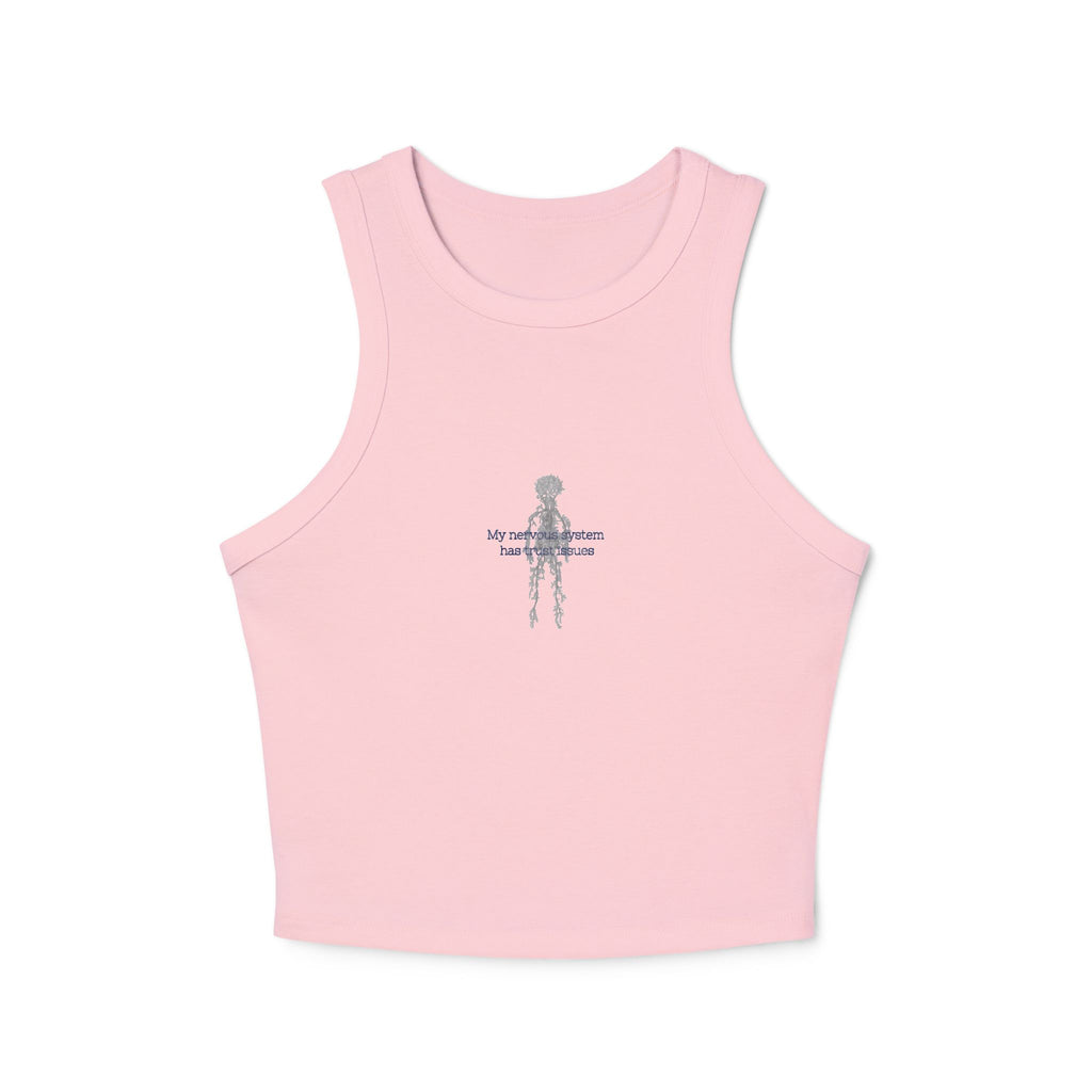 Trust Issues Ribbed Racer Tank Top