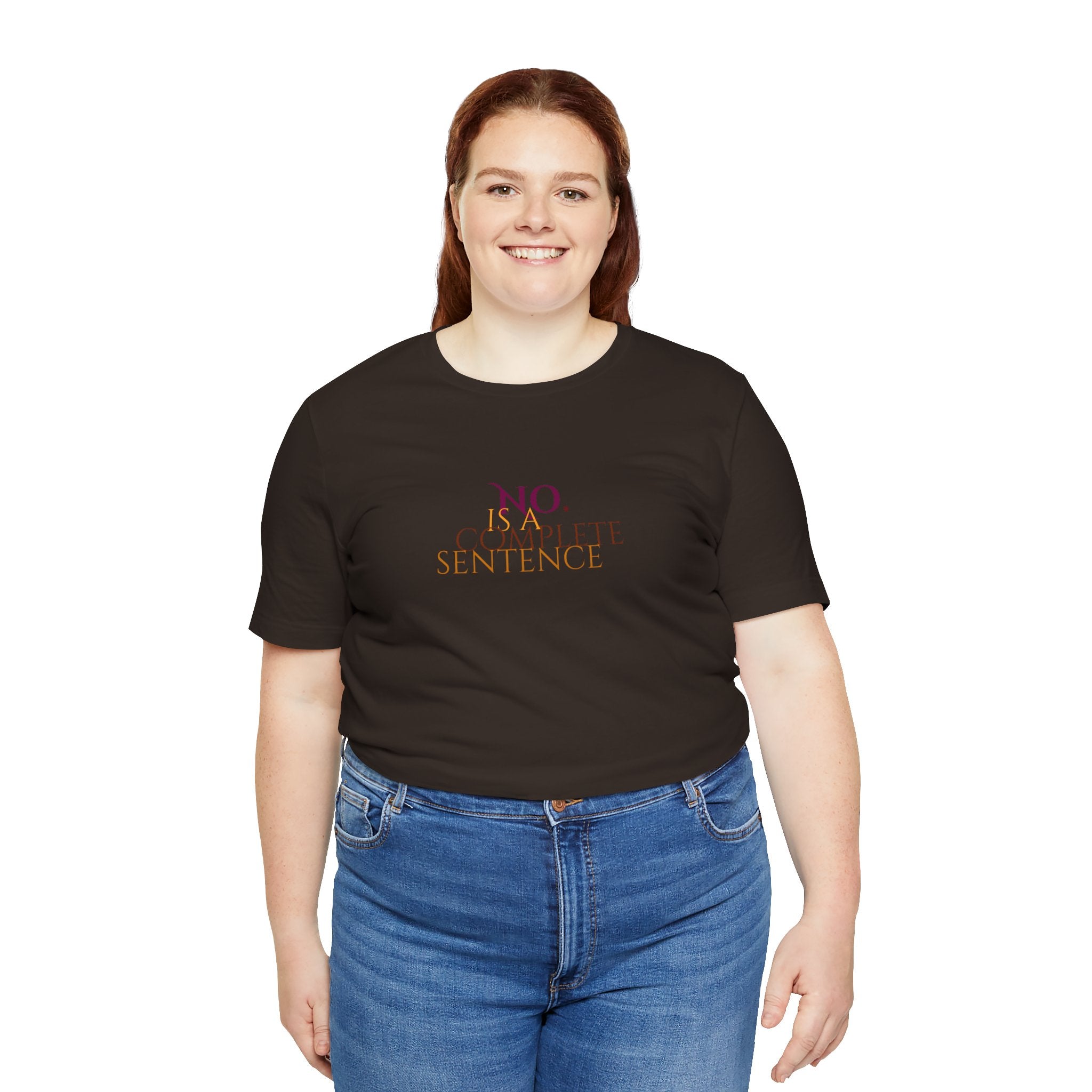 "No. Complete Sentence." Jersey T-Shirt