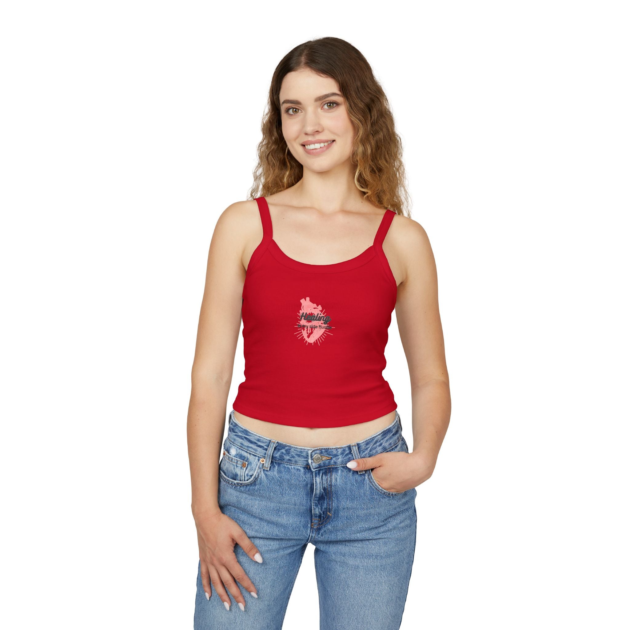 Healing is My Side Hustle Spaghetti Tank Top