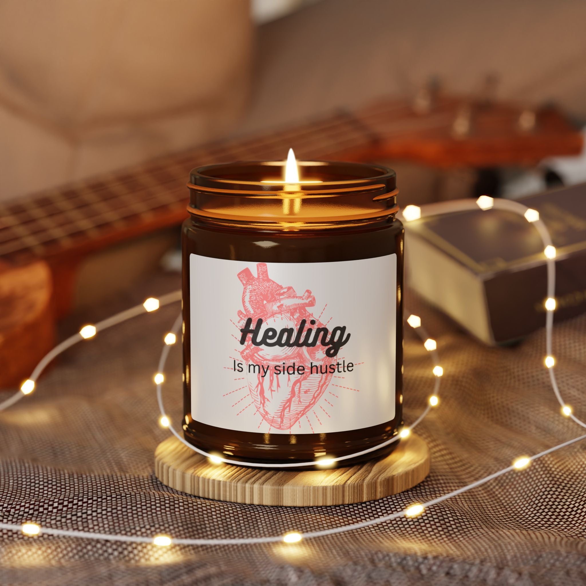 "Healing is my side hustle" Soy Candle