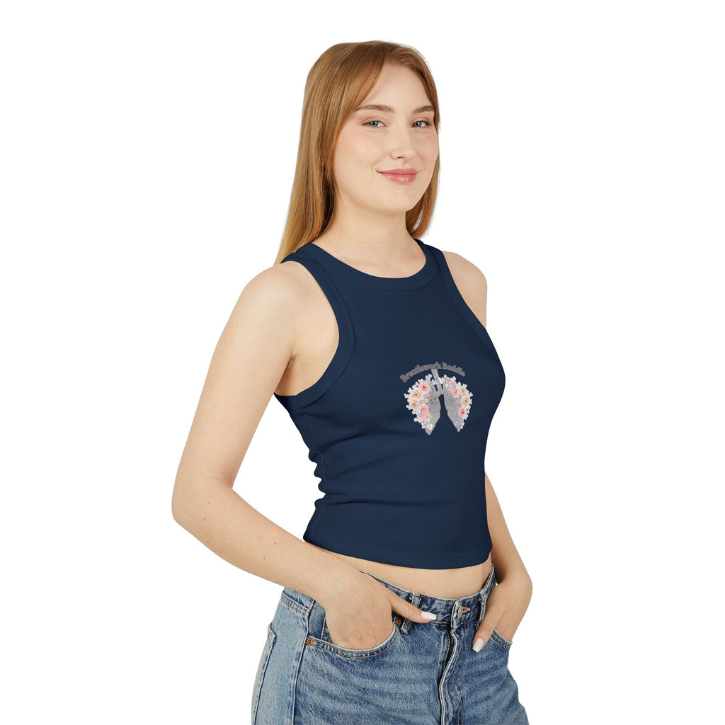 Breathwork Baddie Ribbed Racer Tank