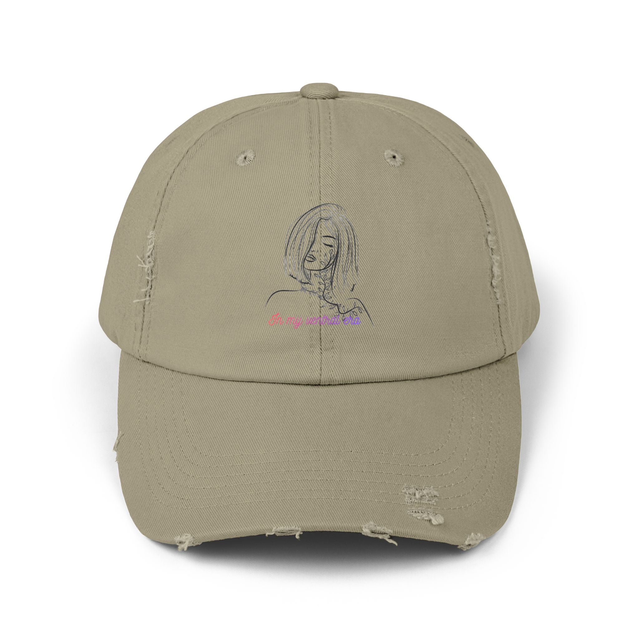 Ventral Era Distressed Beige Cap