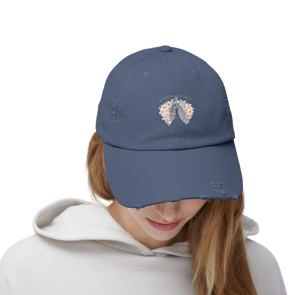 Breathwork Baddie Distressed Cap