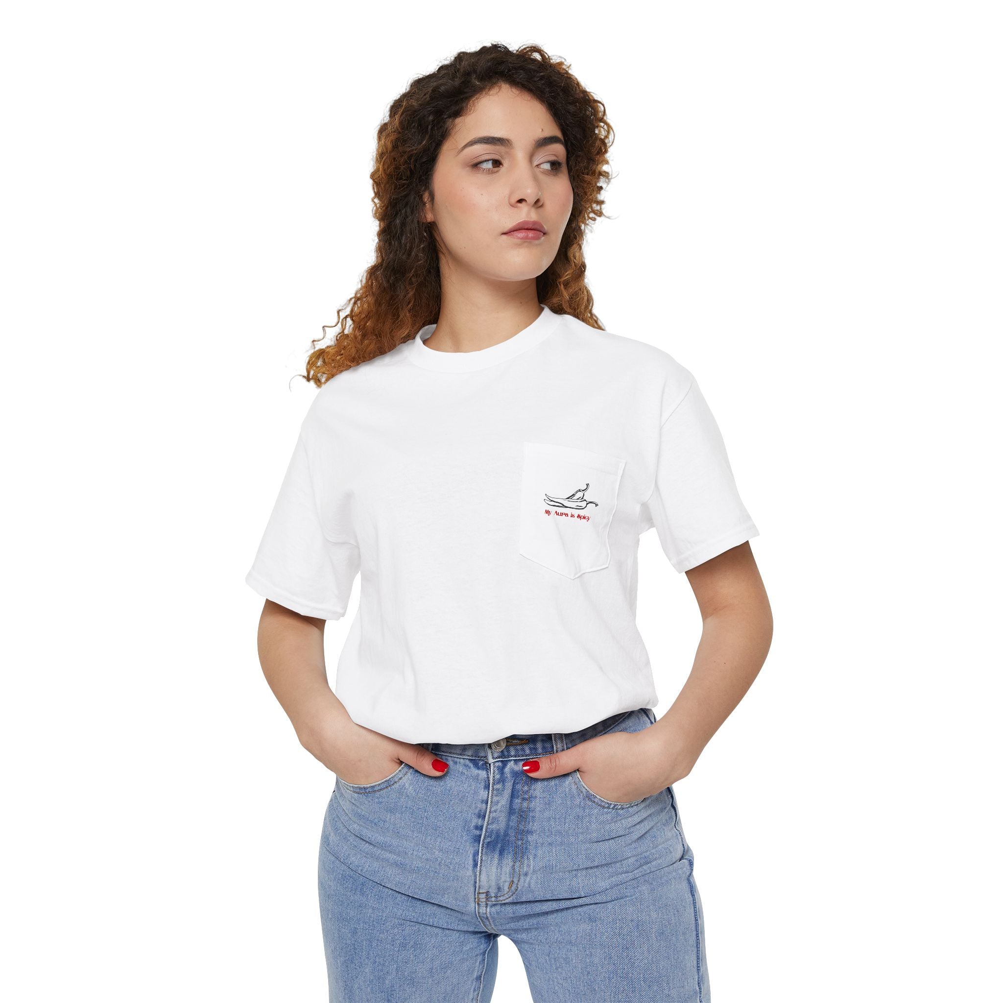 My Aura is Spicy Pocket T-Shirt