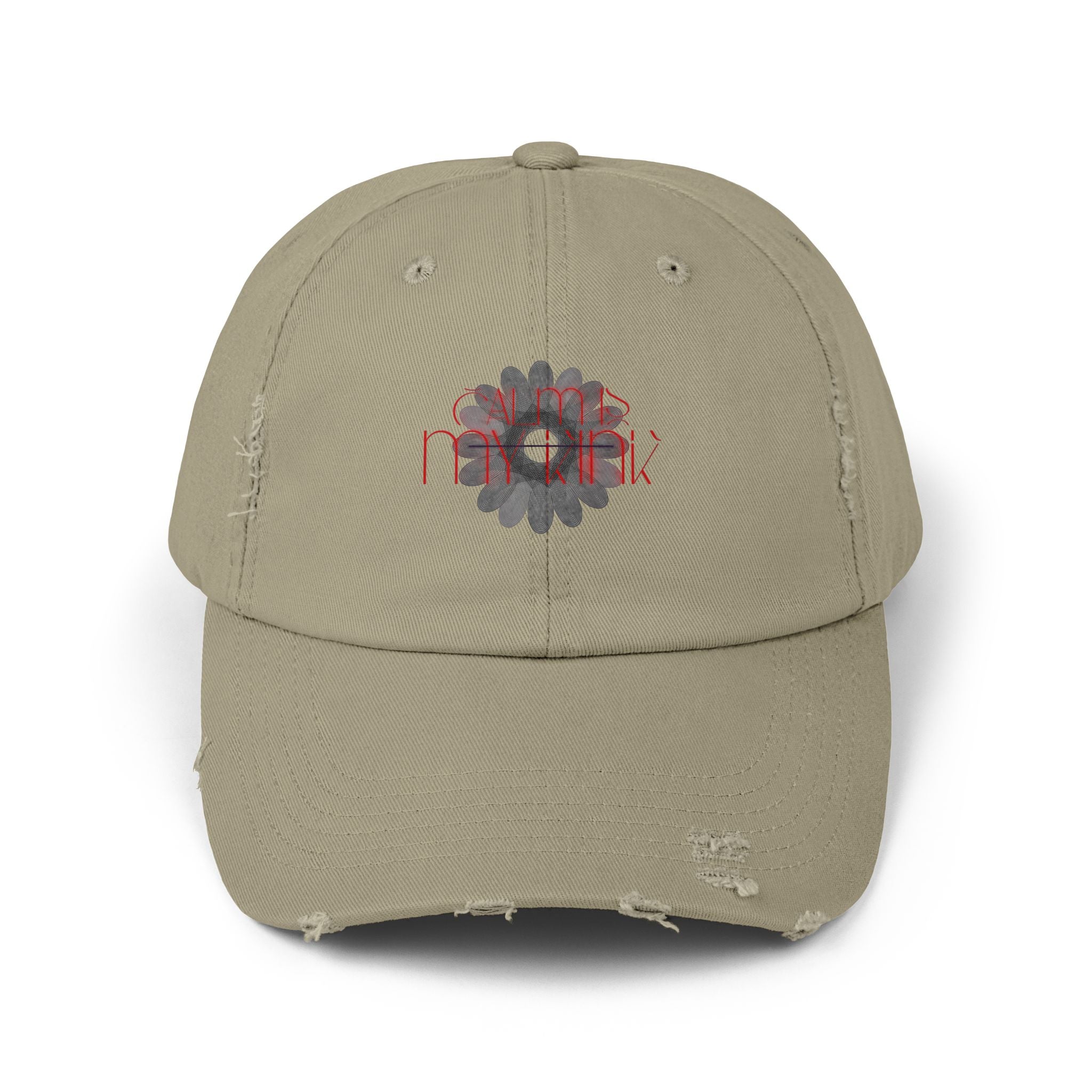 Calm is Distressed Daisy Cap