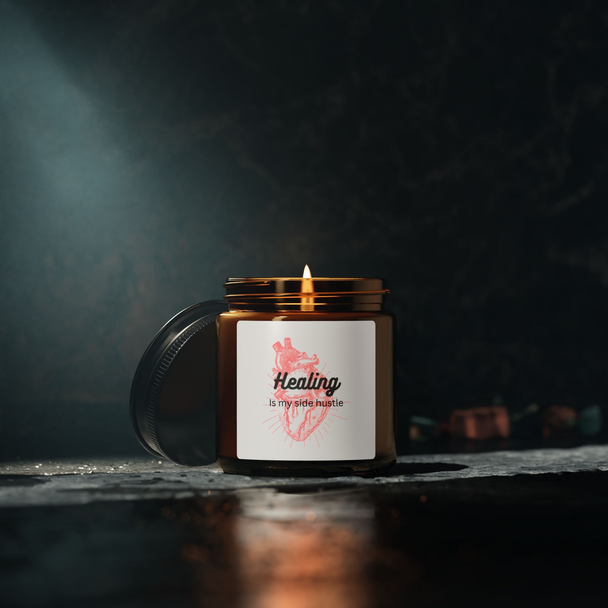 "Healing is my side hustle" Soy Candle