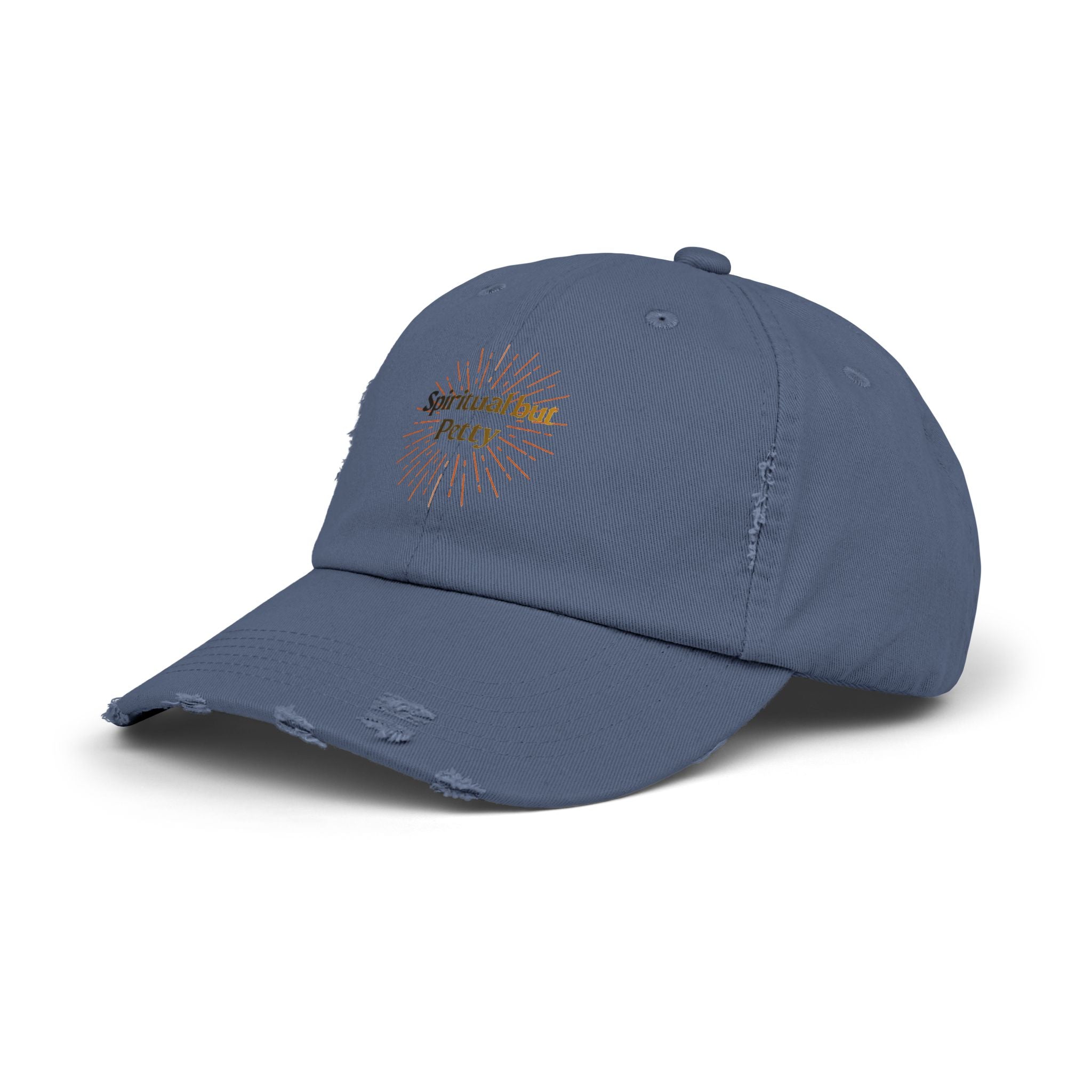 Spiritual but Petty Distressed Cap