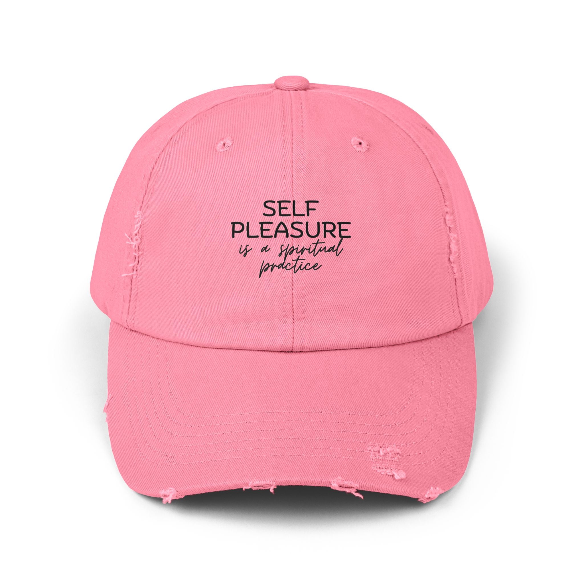 Self Care Distressed Baseball Cap